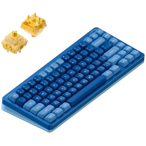 Nuphy Halo75 v2 Brezžična Mehanska Tipkovnica / Blue Lagoon Lemon Switch, (22126149) Cene