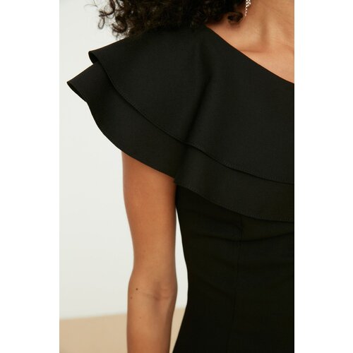Trendyol Black Collar Detailed Dress Cene