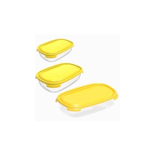 Pobeda Frigo posude PRIMO set 3/1 (1+2+3), Svetlo moka Slike
