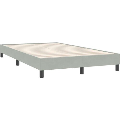 vidaXL Okvir kreveta bez madraca svijetlo sivi 120x220 cm baršun Cene