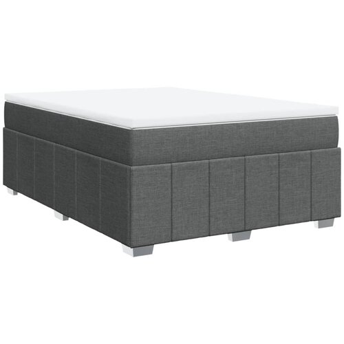 Maison Chic Box spring postelja - Vzmetna postelja z vzmetnico temno siva 140x200 cm blago SL11700, (21904887) Cene