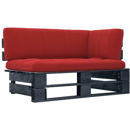  Kutna vrtna sofa od paleta od crno impregnirane borovine Cijene