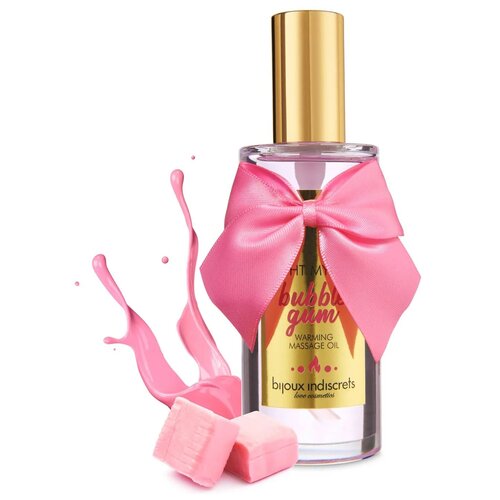 Bijoux Indiscrets Light My Fire Warming Massage Oil Bubble Gum 100ml Cene