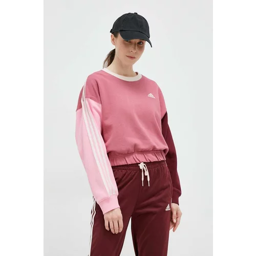 Adidas Dukserica za žene, boja: ružičasta, s uzorkom