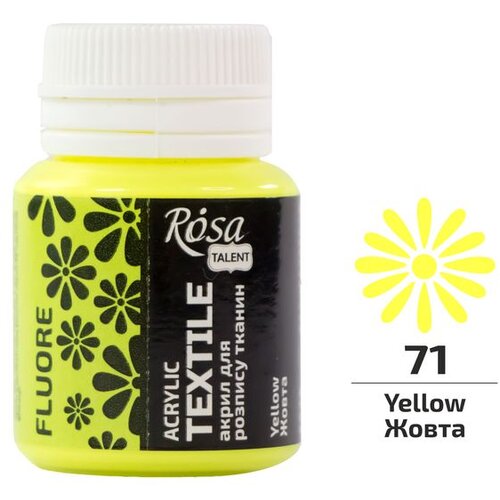 Rosa TALENT fluorescentna akrilna boja za tekstil 20 ml | Razne nijanse Cijene