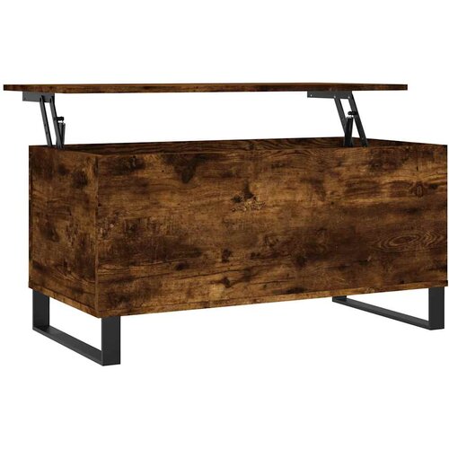  Stolić za kavu boja hrasta 90 x 44,5 x 45 cm konstruirano drvo Slike