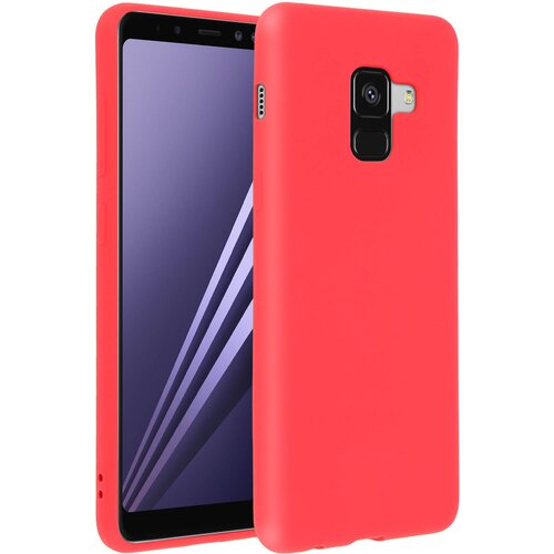 Forcell Silikonski gel ovitek Soft Touch za Samsung Galaxy A8 2018 - pastelno rdec, (20524514) Slike