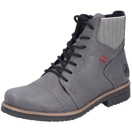 Rieker Gležnjače na vezanje siva Slike