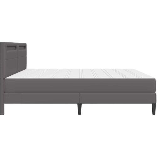  Okvir za krevet Siva 200 x 200 cm Umjetna koža - Siva 200 x 200 cm Slike