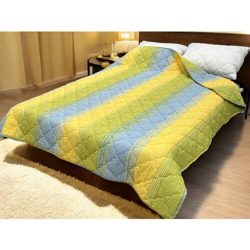 Viktorija Leskovac Prekrivač Singl 140x200cm mikrofiber Blue/green Cene