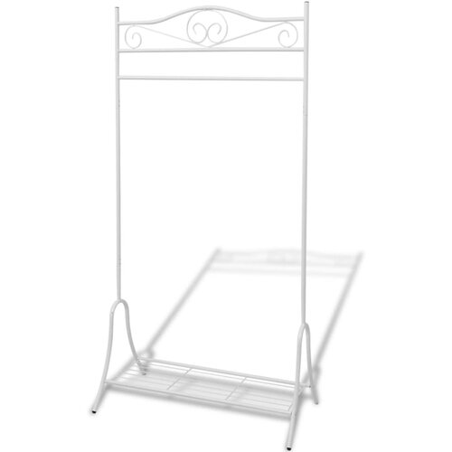 The Living Store Stojalo za Oblačila Bele Barve Jeklo -, (21484462) Cene