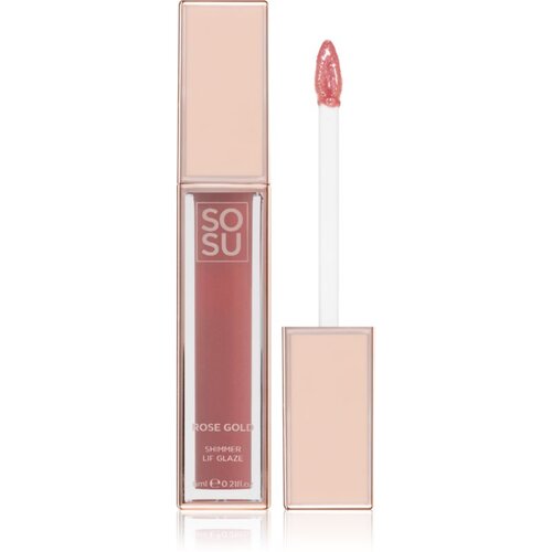 SOSU Cosmetics Satin Lip Glaze hidratantno sjajilo za usne nijansa Sorbet 6 ml Slike