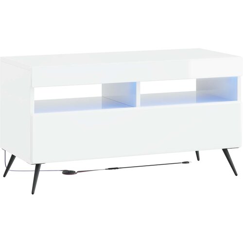  LED TV kabinet BREDA Bijela visokog sjaja Konstruirano drvo Cene