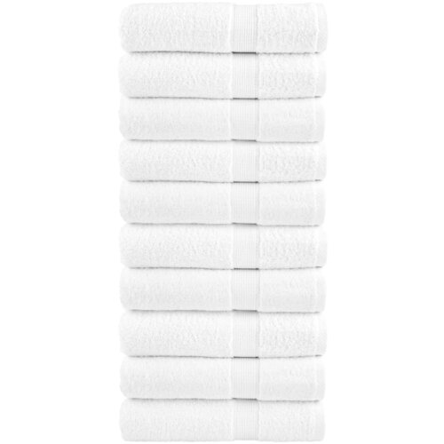 Ručnici za ruke SOLUND 10 kom bijeli 50 x 100 cm 600 gsm Cene