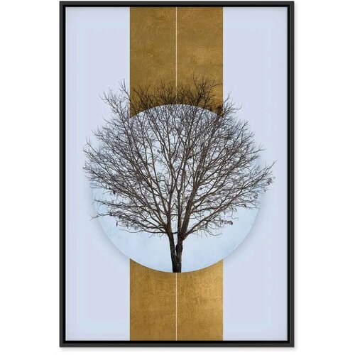  Slika - Circle of Nature (1-part) - Tree Branches in Round Composition 40x60 Slike