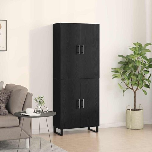  Highboard 2 pcs Crni hrast 69,5 x 34 x 180 cm Cijene