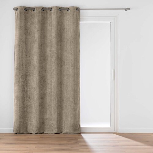 Douceur d int&amp;eacute;rieur Svetlo rjava zavesa iz &amp;scaron;enilje 140x260 cm Leo &amp;ndash; Slike