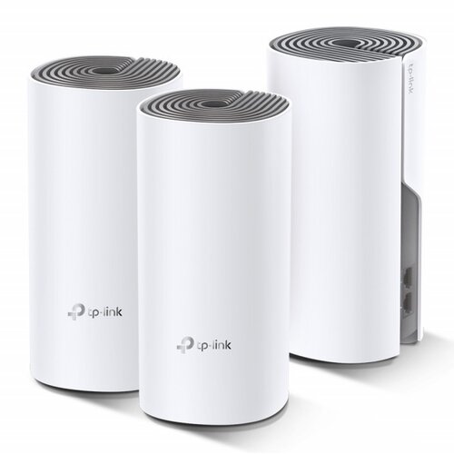 Tp-link Deco E4 Mesh WiFi sistem AC1200Mb/s (3 rutera E4R u pakovanju) Dual-Band 2.4 & 5GHz, 2 x LAN, do 100 istovremenih konekcija, Parental Controls, Deco app Cene