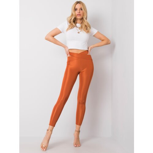 RUE PARIS Leggings-157-LG-4329.96-dark orange Cene