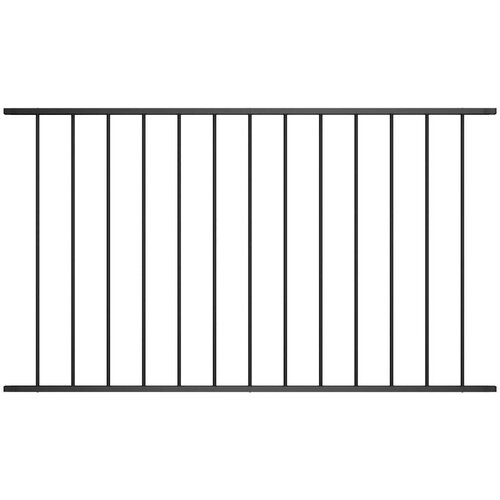 vidaXL Ograjni panel prašno premazano jeklo 1,7x1 m črn Cene