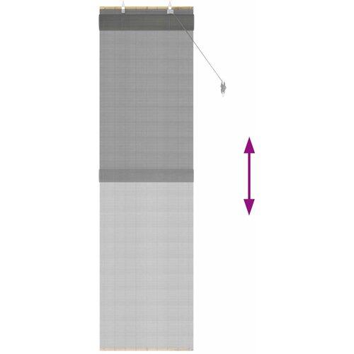 Rolo zavjesa Siva 50 x 220 cm Bambus Slike