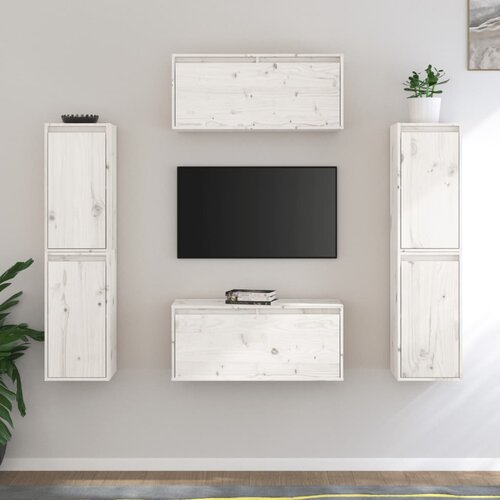 The Living Store TV omarica 6 kosov bela trdna borovina - TV Omarica, (21376947) Slike