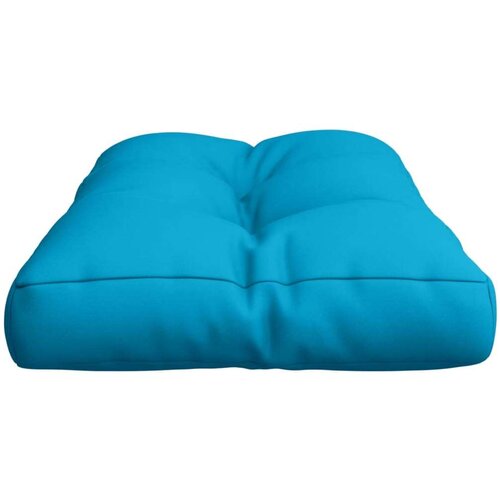 VidaXL Blazina za kavč iz palet svetlo modra 80x40x12 cm blago Slike