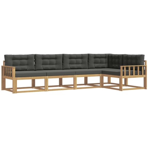 vidaXL Zunanja garnitura za sedenje 4 pcs Bela in antracit Poliester, (5000281597) Cene