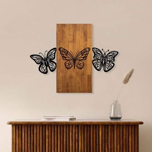 Wallity Zidna dekoracija Butterflies 2, 74 x 58 cm, Smeđa Cene