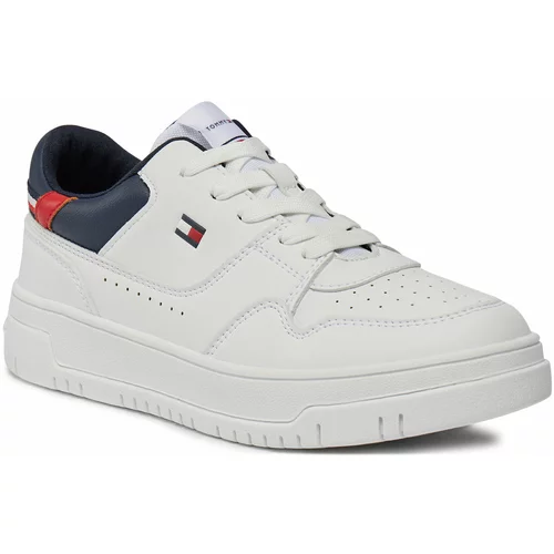 Tommy Hilfiger Superge Low Cut Lace-Up Sneaker T3X9-33367-1355 S White
