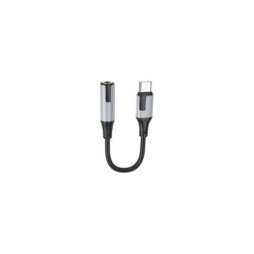  USB audio adapter Type-C to 3.5mm BOROFONE BV19 Creator digital audio converter black Slike