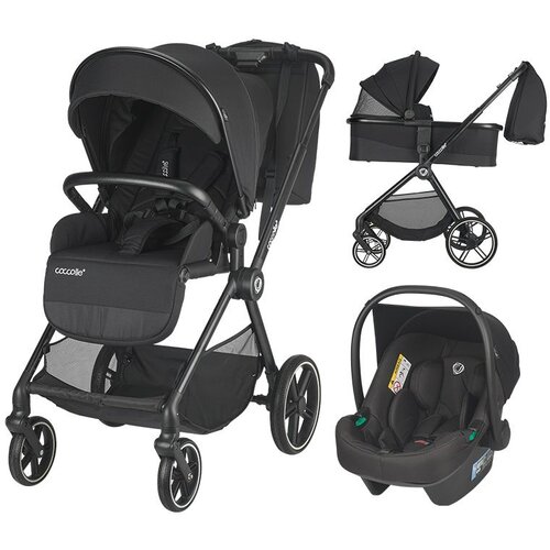 Coccolle lissia kolica za bebe 3u1 crna ( 10259 ) Cene