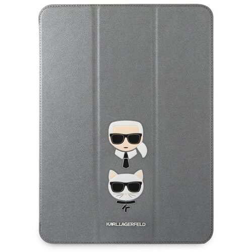 Karl Lagerfeld Ohi&scaron;je za iPad Pro 12,9 palca 2020 / 2021 Saffiano Motivi Karl et Choupette, Siva, (21735135) Cene