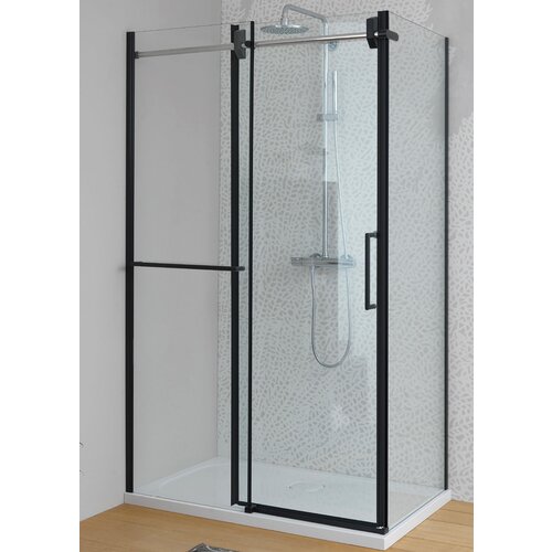 Tuš kutna tuš kabina Virgo Black (D x Š x V: 120 x 90 x 200 cm, Debljina: 8 mm) Cijene
