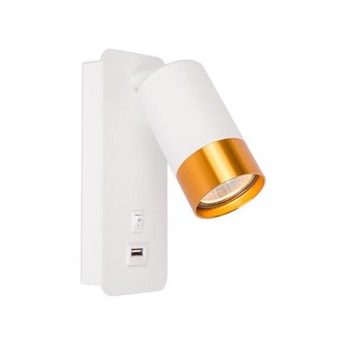  Zidno spot svetlo sa USB punjačem 1xGU10/35W/230V belo/zlatno Cene