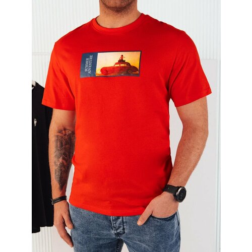 DStreet Men's T-shirt with orange print Slike
