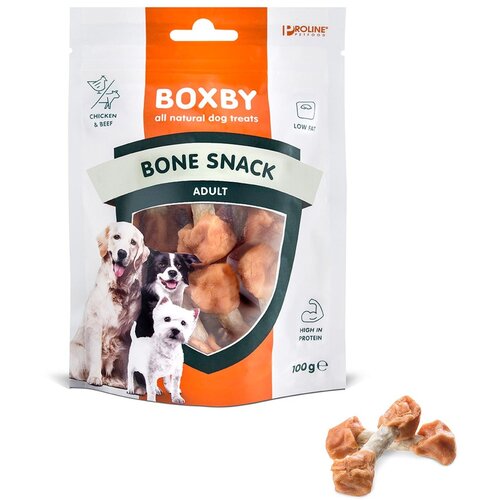 Boxby Adult Kosti – Poslastica za pse, 100 g Cene