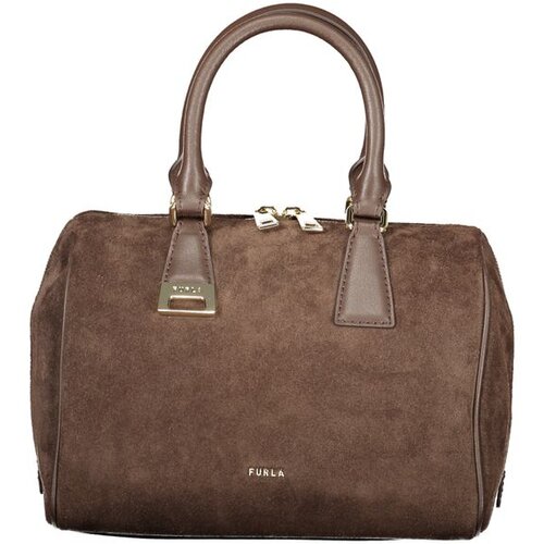 Furla Olivia M Boston ženska kožna torba 25x20x13 cm smeđa Slike