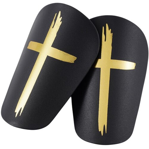 INF Dvojni komplet velikih križnih &scaron;čitnikov za nogomet, PU in EVA Black&Gold, (5000302551) Cene