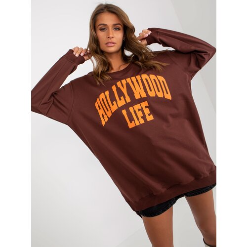 Vikki Sweatshirt-VI-BL-3102.01P-brown-orange Slike