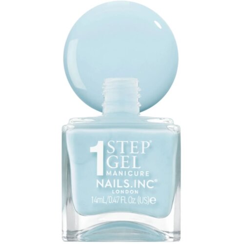 Nails Inc. It&amp;rsquo;s Topless gel lak za nokte za dugotrajni efekt nijansa Giselle Icy Blue 14 ml Slike