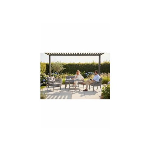 Hanah home baštenska garnitura fiori grey Cene