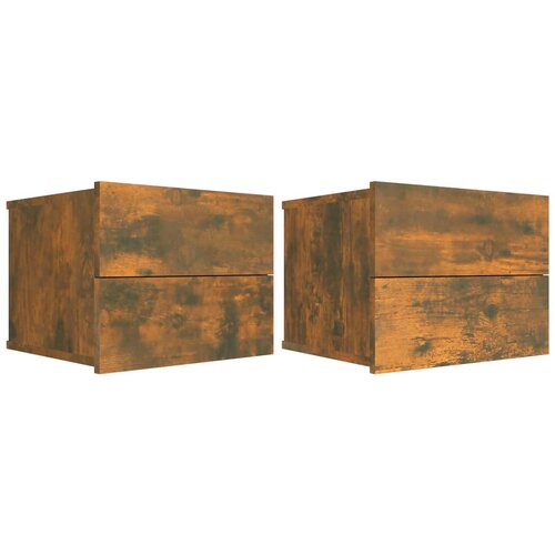 Maison Chic Dvo delni komplet Nočne omarice - Nočne mize dimljeni hrast 40x30x30 cm inženirski les, (21687323) Slike