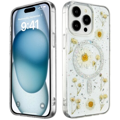  Futrola Luxury Flowers za iPhone 16 Pro Max (6.9) srebrna Cene