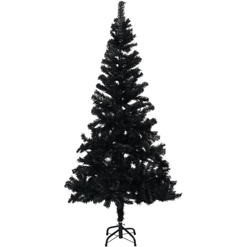  Umjetno božićno drvce sa stalkom crno 150 cm PVC