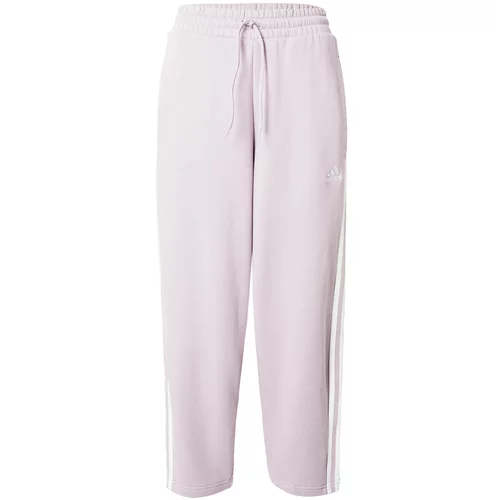 ADIDAS SPORTSWEAR Sportske hlače 'Essentials' lila / bijela