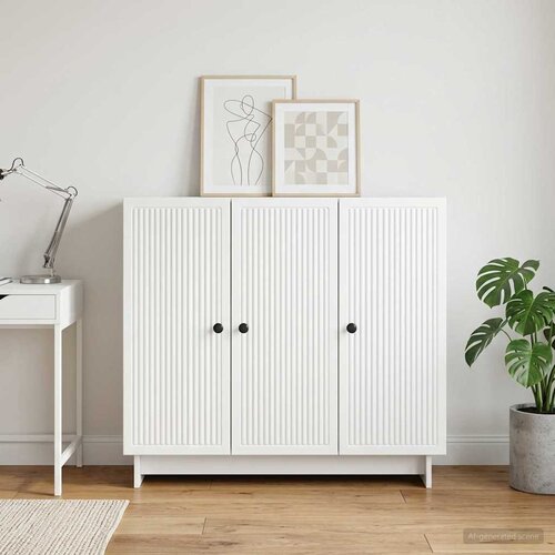  Kreveta Bijela 89 x 34,5 x 80 cm Konstruirano drvo Slike