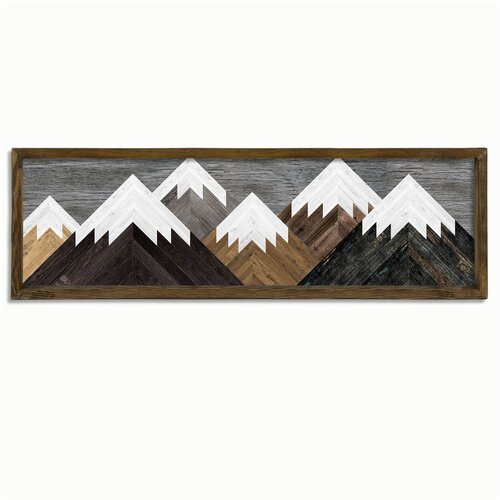 Evila Originals Stenska slika Mountains, 120 x 35 cm Slike