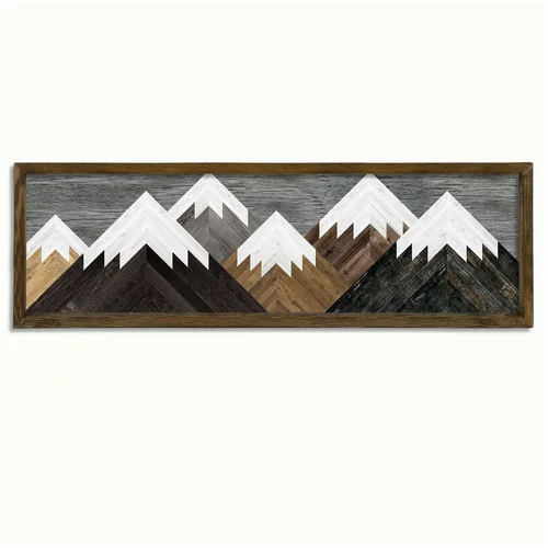 Evila Originals Stenska slika Mountains, 120 x 35 cm