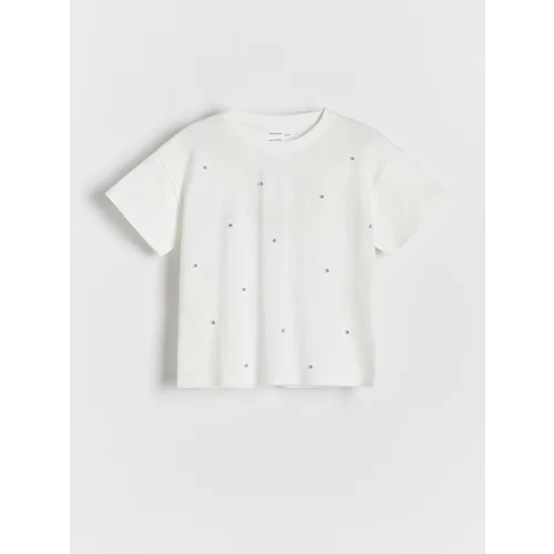 Reserved - Majica kratkih rukava s aplikacijom - bijela